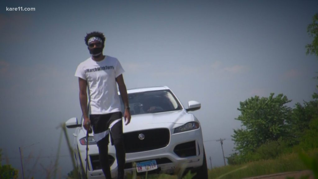 Alabama man walks 1,000+ miles to Minnesota in tribute to George Floyd