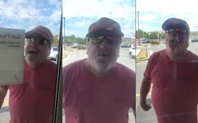 White man hollers racial slurs at Black Verizon representatives for keeping him out of the store