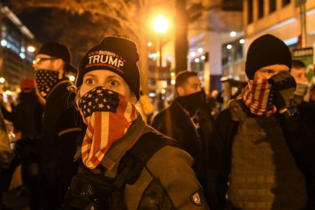 During a pro-Trump rally, Proud Boys violently clashed with BLM protesters